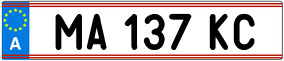 Trailer License Plate
